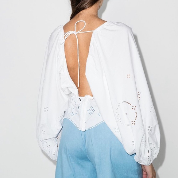 Ganni White Blouse - Picture 2 of 4